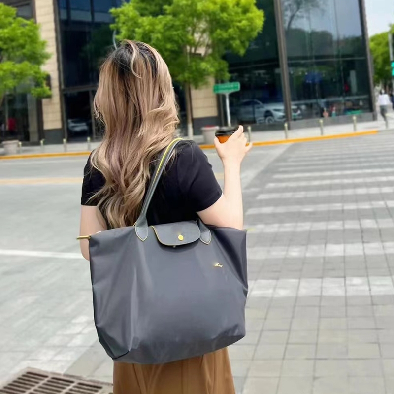 Chiến Tranh Mới Ngựa Nữ Thời Trang Đeo Vai Nylon Chống Thấm Nước Túi Tote Thêu Pegasus Da Bò Túi Da