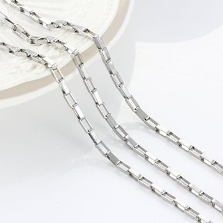 Thép không gỉ Dài Hộp Dây Xích Dành Cho Nam Nữ Vòng Cổ Phát Hiện DIY Trang Sức Làm Áo Len Dây Xích Punk Vòng Tay Bán Buôn 1M