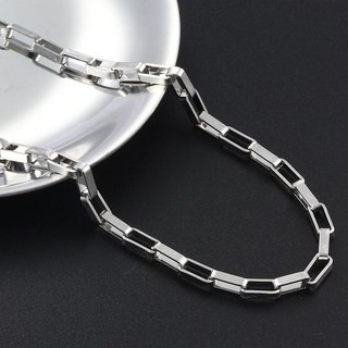 Thép không gỉ Dài Hộp Dây Xích Dành Cho Nam Nữ Vòng Cổ Phát Hiện DIY Trang Sức Làm Áo Len Dây Xích Punk Vòng Tay Bán Buôn 1M