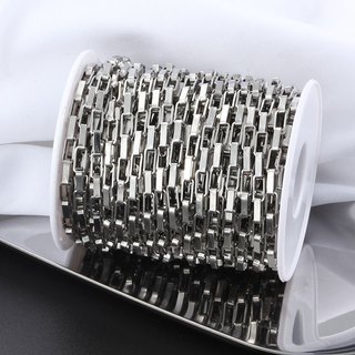 Thép không gỉ Dài Hộp Dây Xích Dành Cho Nam Nữ Vòng Cổ Phát Hiện DIY Trang Sức Làm Áo Len Dây Xích Punk Vòng Tay Bán Buôn 1M