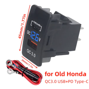 Tẩu Sạc Nhanh qc3.0 usb + pd3.0 type-c 26mm * 45mm Cho Xe Ô Tô honda accord civic cr-v hr-v city odyssey