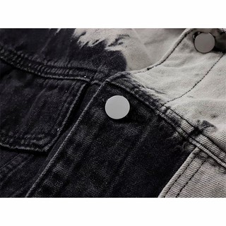 GKSSS   Áo Khoác denim Dáng Rộng Màu gradient Phong Cách Thời Trang Hàn Quốc Cho Nam Giới