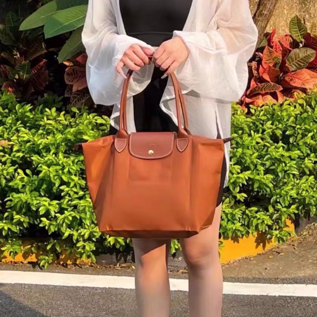 Màu Sắc Mới Da Pháp Túi Nữ Tay Cầm Dài Túi Đeo Vai Đơn Chống Thấm Nước nylon Du Lịch Bánh Bao Túi Thêu Pegasus Lớn Túi Tote
