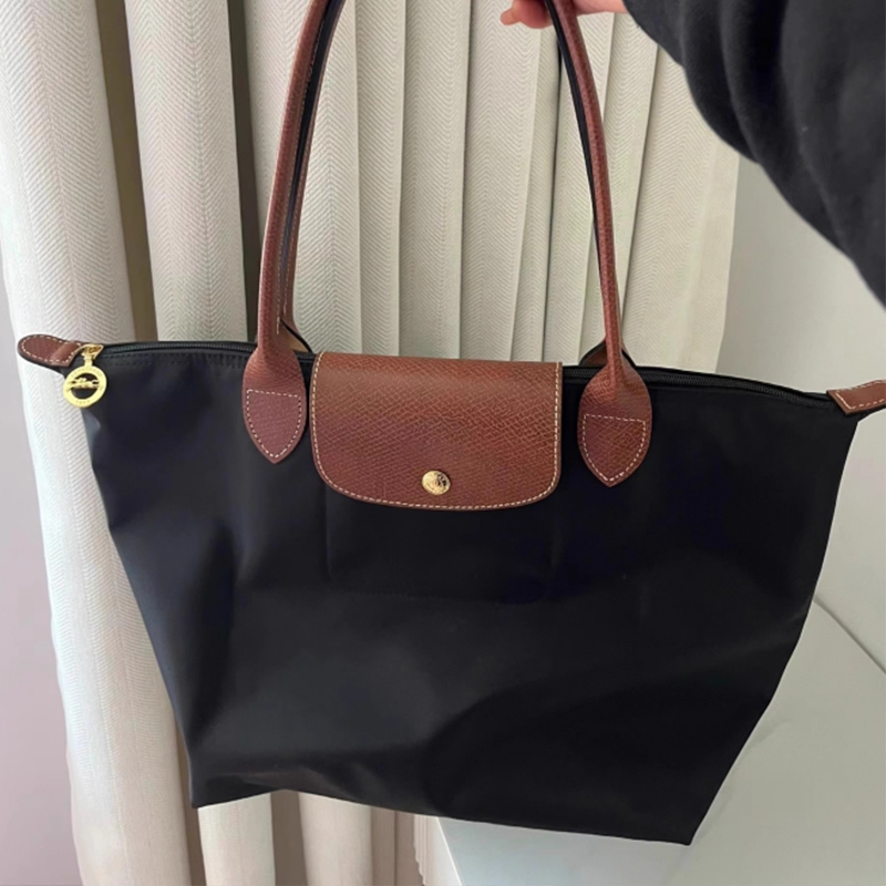 Màu Sắc Mới Da Pháp Túi Nữ Tay Cầm Dài Túi Đeo Vai Đơn Chống Thấm Nước nylon Du Lịch Bánh Bao Túi Thêu Pegasus Lớn Túi Tote