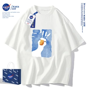 Nasa Áo Thun Tay Ngắn Dáng Rộng Thời Trang Mùa Hè 2024 Cho Cặp Đôi Tay áo ngắn áo thun nam