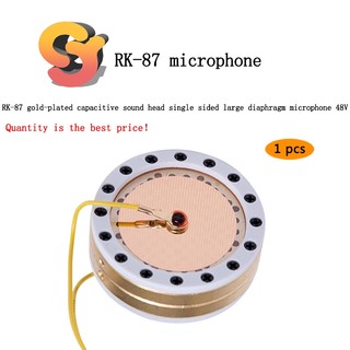 RK-87 Phim mạ vàng Viên nang ngưng tụ Micro phim lớn Viên nang 48V Micro ngưng tụ Màng lớn một mặt