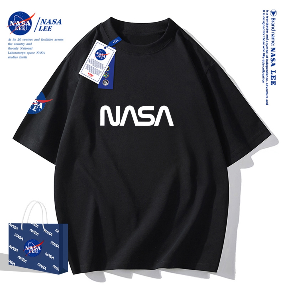 Nasa Áo Thun Tay Ngắn Dáng Rộng Thời Trang Mùa Hè 2024 Cho Cặp Đôi Tay áo ngắn áo thun nam