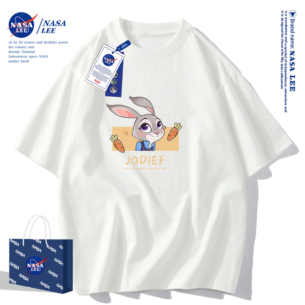 Nasa Áo Thun Tay Ngắn Dáng Rộng Thời Trang Mùa Hè 2023 Cho Cặp Đôi