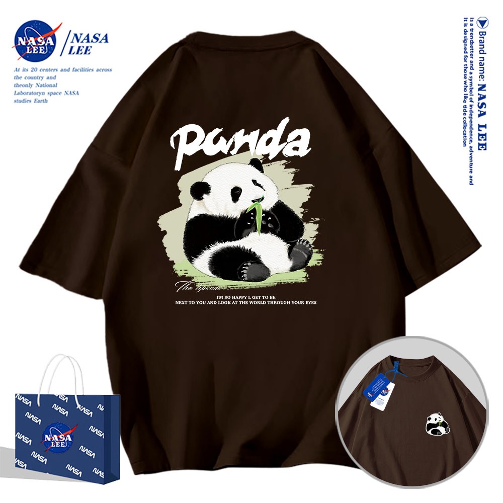Nasa Áo Thun Khớp Ngắn Tay Nam Nữ Xu Hướng Hè 2024 Phong Cách Mới Rời Cặp Đôi Nửa Tay áo thun nam nữ