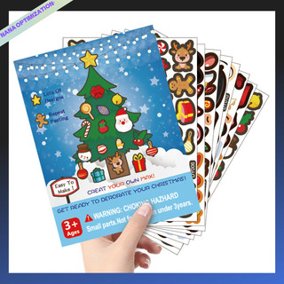 Sticker Dán Trang Trí Giáng Sinh Chống Nước Hình Ông Già Noel Cho Trẻ Em