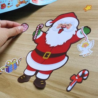 Sticker Dán Trang Trí Giáng Sinh Chống Nước Hình Ông Già Noel Cho Trẻ Em