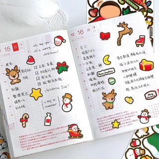 Sticker Dán Trang Trí Giáng Sinh Chống Nước Hình Ông Già Noel Cho Trẻ Em