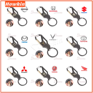 Móc khóa họa tiết logo xe hơi bằng hợp kim kẽm