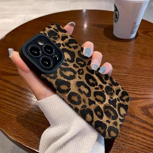 Thời Trang Ốp Lưng Da Báo Cho iphone 15 pro max 14 pro max i14 plus 13 pro max i13 13pro 11 pro max i11 x xr xs max 7 plus 8 plus 12 pro max