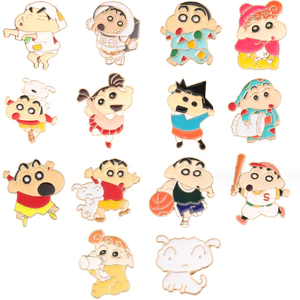 Ghim Cài Áo Họa Tiết Hoạt Hình Cậu Bé Bút Chì shin-chan Kiểu Nhật Bản Sáng Tạo