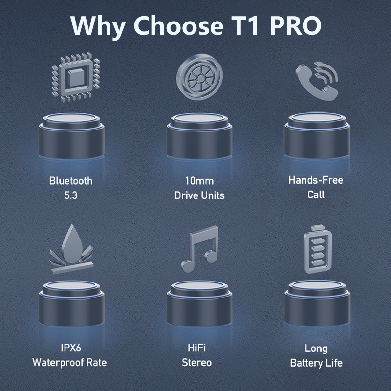 Ảnh Tai Nghe Bluetooth Chính Hãng Awei T1 Pro TWS Không Dây Chống Nước IPX6 có Mic HD Pin Trâu 3