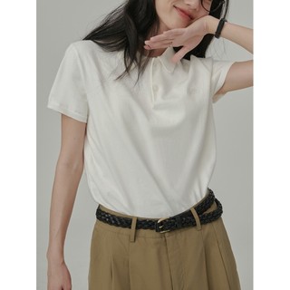 ZHELIHANGFEI Áo polo Dệt Kim Tay Ngắn Kiểu Vintage Thiết Kế Đơn Giản Cho Nữ