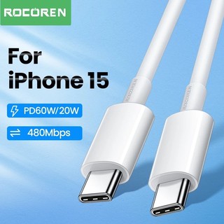 Rocoren Cáp Sạc Nhanh PD 20W USB Type C Cho iPhone 15 Pro Max