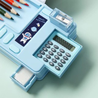 Hộp Đựng Bút Bằng Nhựa Họa Tiết Hoạt Hình Dễ Thương Cho Học Sinh