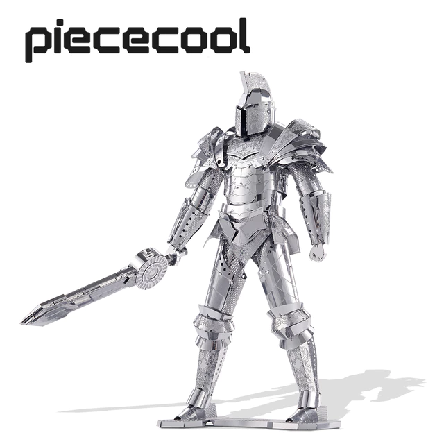 Bộ mô hình 3D Piececool Bộ mô hình kim loại DIY Bộ xây dựng Black Knight 3D Hình mô hình Bộ quà tặng sinh nhật năm mới