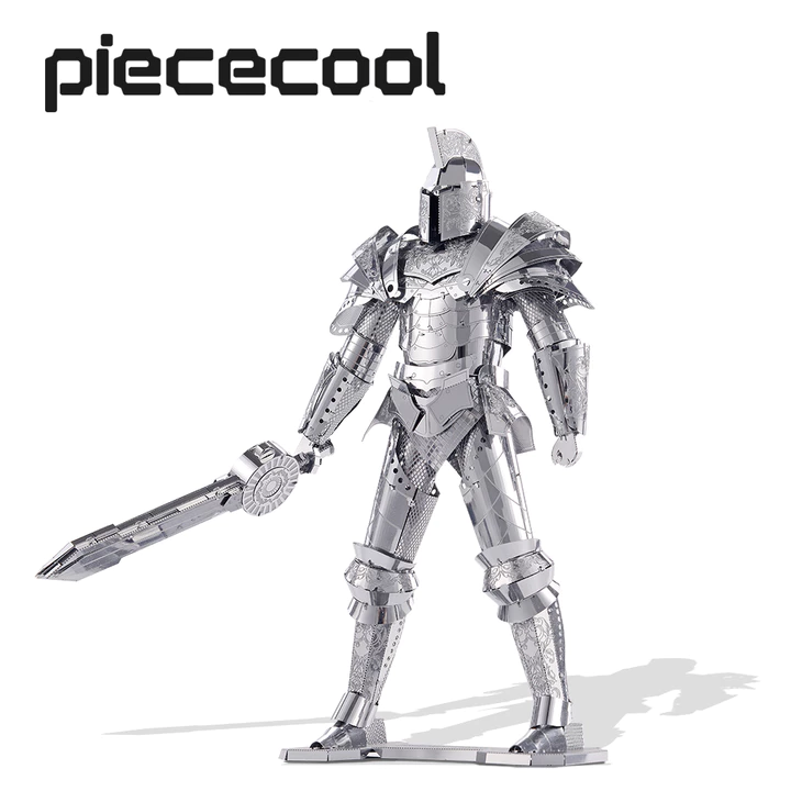 Bộ mô hình 3D Piececool Bộ mô hình kim loại DIY Bộ xây dựng Black Knight 3D Hình mô hình Bộ quà tặng sinh nhật năm mới