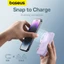 Baseus Sạc Dự Phòng 5000mah mini Không Dây Có Nam Châm Tự Động Bật Tắt