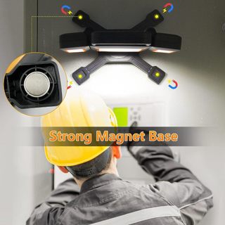 Đèn pin từ tính 3000lm không dây, chống nước, sạc lại, dùng sửa chữa/cắm trại/garage/xe hơi