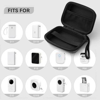 Bảo Vệ Túi Đựng Bằng eva Cứng Chống Nước Có Khóa Kéo Cho niimbot d11 d110 d101 / phomemo d30 q30s d35 m02 / marklife p12 p15 p50