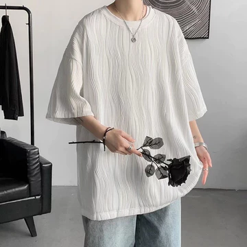 Áo Thun Nam Thun Nam Áo Thun Tay Lỡ Áo Trắng Áo Thun Unisex Áo Thun Form Rộng Nam Tay Ngắn Bigsize