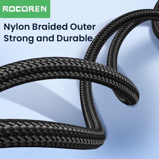 Rocoren Dây Cáp Âm Thanh Chuyển Đổi Từ Giắc Cắm 3.5mm Sang 2 rca 3.5 Sang 2 rca Chuyên Dụng