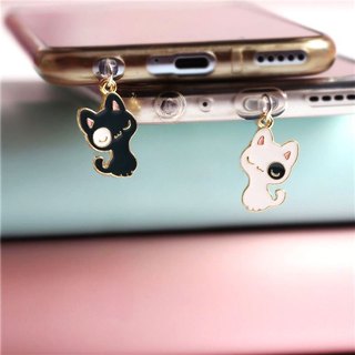 Mobile Nút Bịt Ổ Cắm Điện Thoại Chống Bụi Hình Mèo Dễ Thương diy