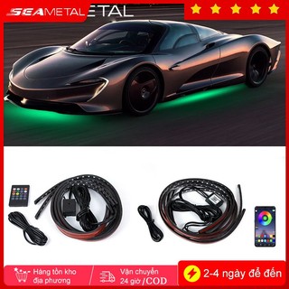 Đèn led nội thất ô tô SEAMETAL điều khiển bằng ứng dụng tạo bầu không khí
