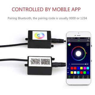 Đèn led nội thất ô tô SEAMETAL điều khiển bằng ứng dụng tạo bầu không khí