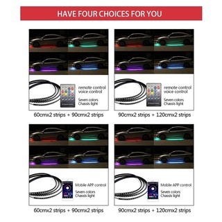 Đèn led nội thất ô tô SEAMETAL điều khiển bằng ứng dụng tạo bầu không khí