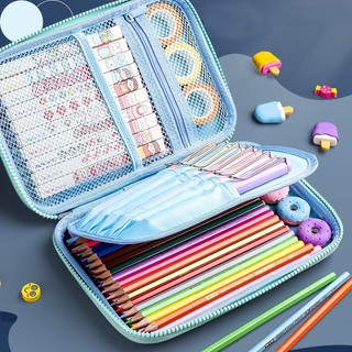Túi Đựng Bút Mềm 3D Kawaii Chống Nước Sức Chứa Lớn Sắp Xếp Gọn Gàng Cho Học Sinh