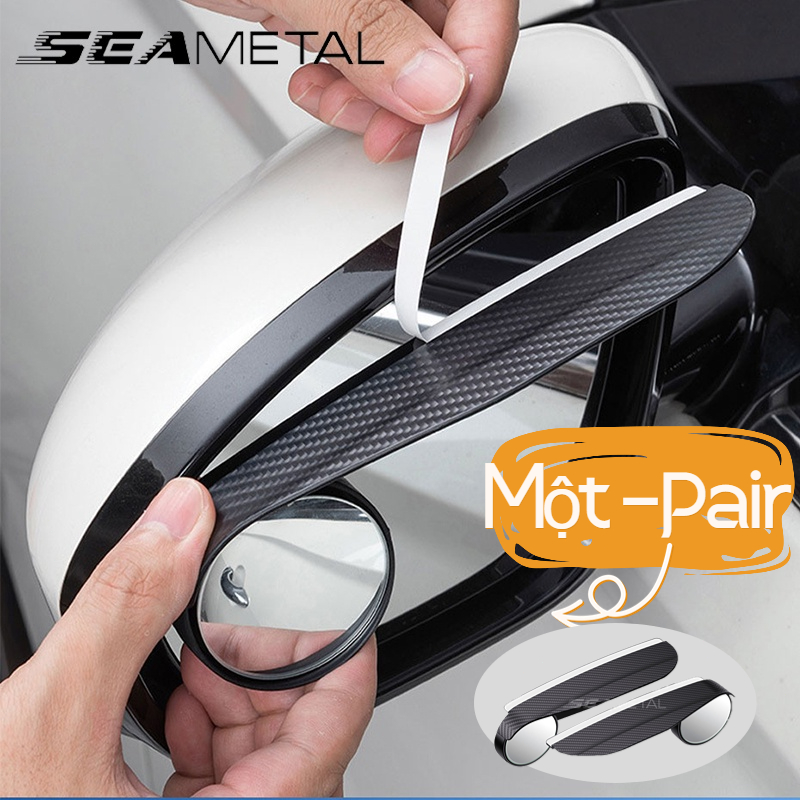gương cầu lồi ô tô SEAMETAL Gương Chiếu Hậu Tròn Nhỏ Tự Động Đảo Ngược Điểm Mù 360 Độ Đa Năng