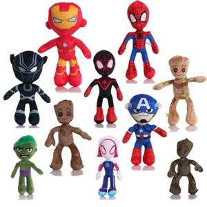 Thú Nhồi Bông 30cm Hình Marvel Avengers Spiderman Gwen Friends Trang Trí Phòng Ngủ Cho Bé Gái