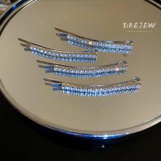 DREJEW Kẹp Tóc Một Hàng Một Đường Kim Cương Lấp Lánh Siêu Lấp Lánh Hàn Quốc