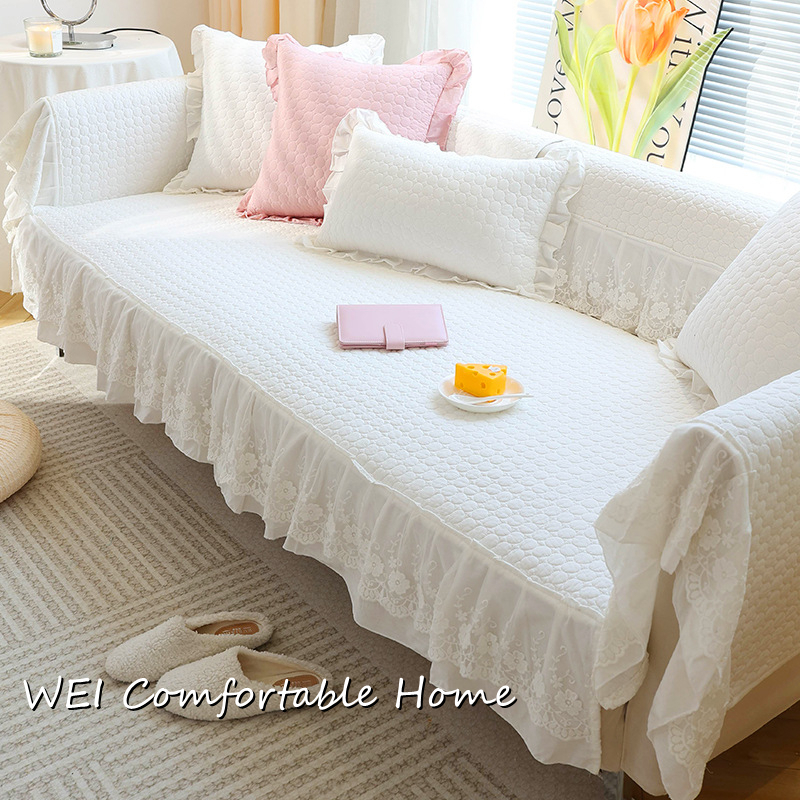 Vỏ Bọc Đệm Ghế sofa Bốn Mùa Bằng cotton Chống Trượt Thông Dụng Cho Phòng Khách