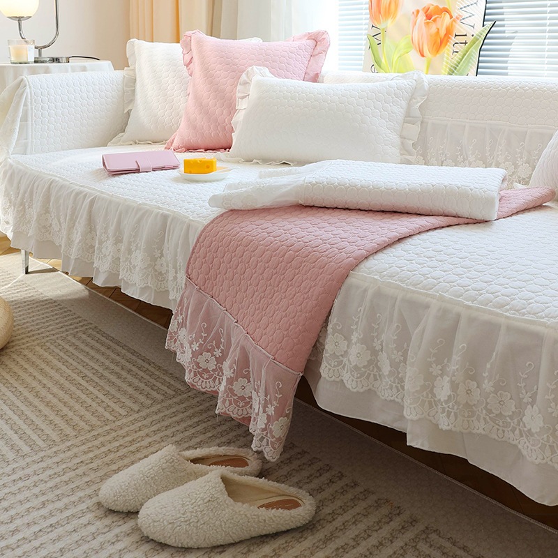 Vỏ Bọc Đệm Ghế sofa Bốn Mùa Bằng cotton Chống Trượt Thông Dụng Cho Phòng Khách
