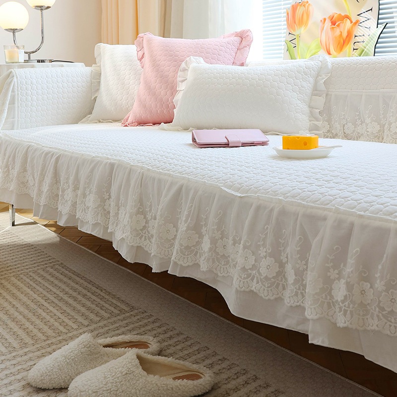 Vỏ Bọc Đệm Ghế sofa Bốn Mùa Bằng cotton Chống Trượt Thông Dụng Cho Phòng Khách