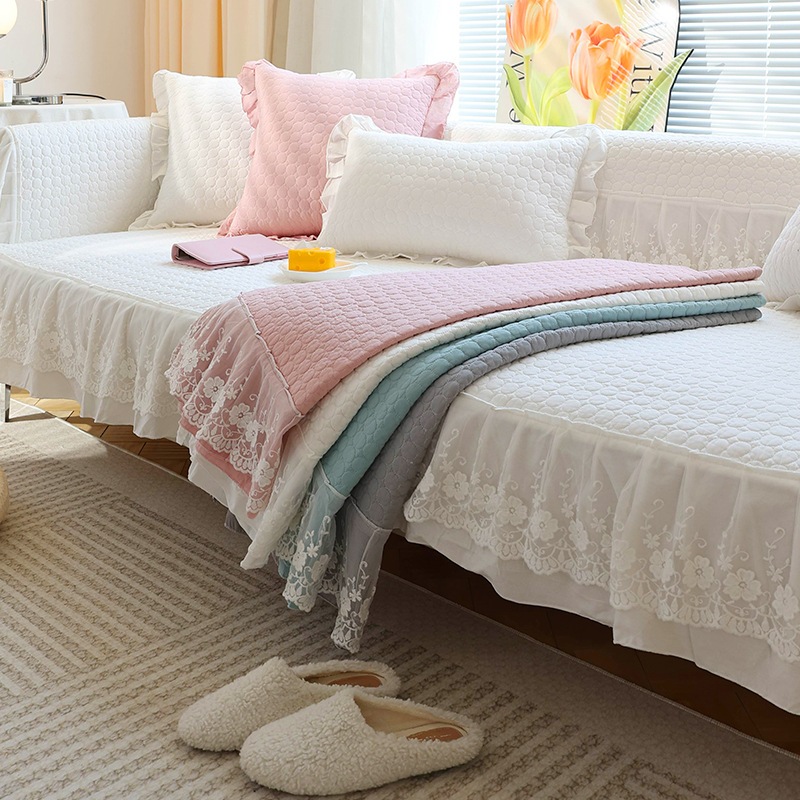 Vỏ Bọc Đệm Ghế sofa Bốn Mùa Bằng cotton Chống Trượt Thông Dụng Cho Phòng Khách