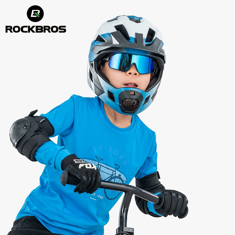 ROCKBROS Đi Xe Đạp Kính Mát Trẻ Em Kính Phân Cực Photochromic Chống Gió Chống Cát Xe Đạp Kính Mát Thể Thao Ngoài Trời