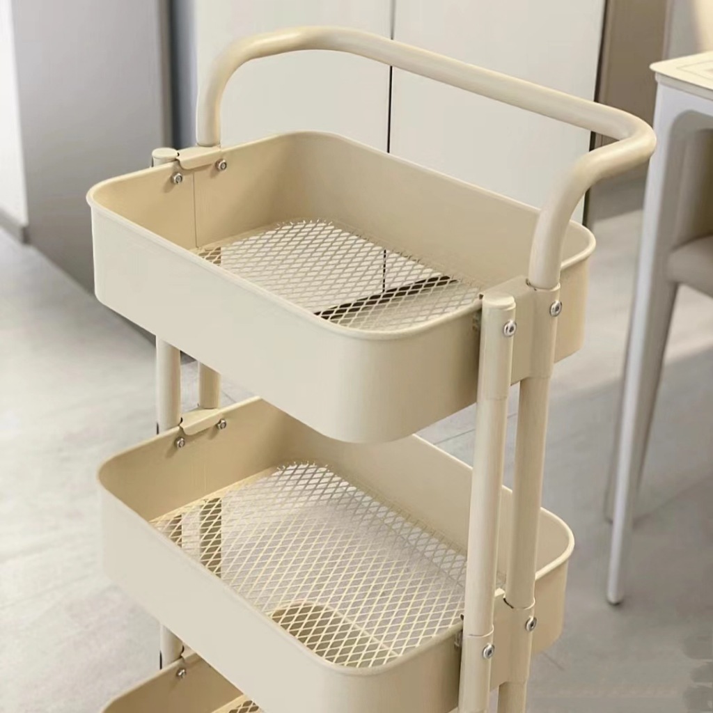 Giá để đồ Giá để đồ nhiều tầng Xe đẩy sàn nhà tắm Bánh xe quay 360 độ Để đồ đa năng