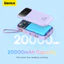 Sạc dự phòng Baseus Qpow2 20000mah pd 22.5w có màn hình kỹ thuật số thích hợp cho HUAWEI Samsung
