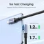 Cáp UGREEN 100W 5A USB C sang USB C Góc phải PD Sạc nhanh Loại C Cáp dữ liệu nguồn 90 độ