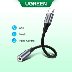 UGREEN Chính Hãng Type-C Sang 3.5 Mm Jack Tai Nghe Cáp Tai Nghe Bộ Chuyển Đổi Âm Thanh 10cm