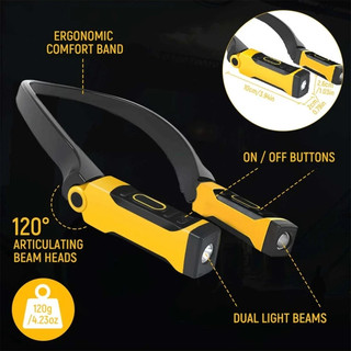 Đèn led Đọc Sách Đeo Cổ 2 Mức Độ Sáng Có Thể Sạc Lại Dùng Khi Đi Cắm Trại