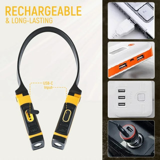 Đèn led Đọc Sách Đeo Cổ 2 Mức Độ Sáng Có Thể Sạc Lại Dùng Khi Đi Cắm Trại