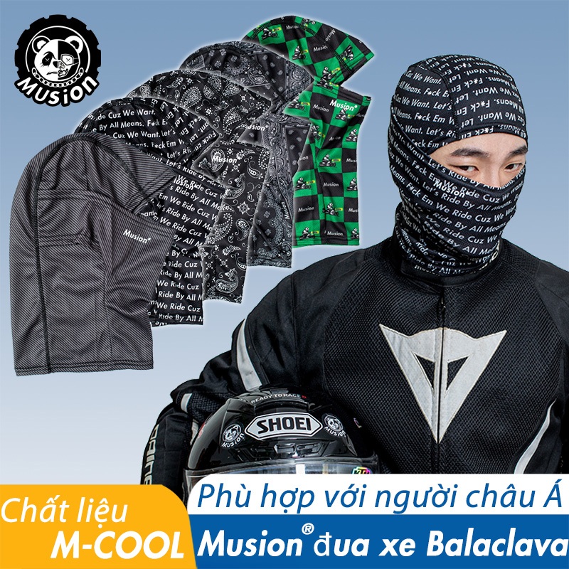 Khẩu trang Musion che mặt và cổ in họa tiết cho hoạt động thể thao ngoài trời